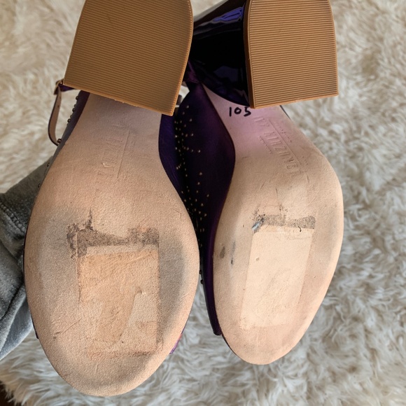 ❌SOLD❌Ivy Kirzhner Epoque Purple Leather Sandal - Picture 5 of 7